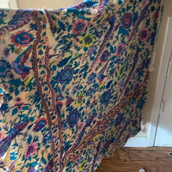 TDDPSHOP Brand Free People look a like very flowy maxi dress Sz L - Picture 3 of 4